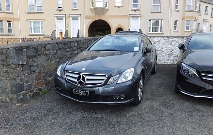 Awaiting preparation. E Class coupe